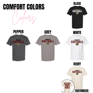 Silver Lake Eagles Softball Home Plate Graphic Top