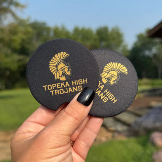 Topeka High Trojans Car Coasters