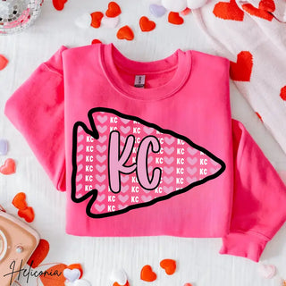 KC Arrow Pink Valentine Top