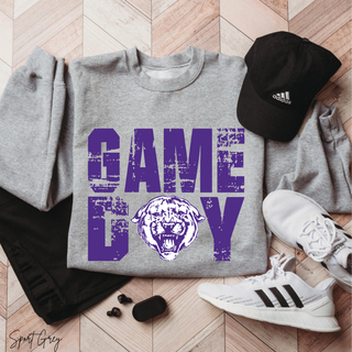 Vintage Distressed Panthers Game Day -ready