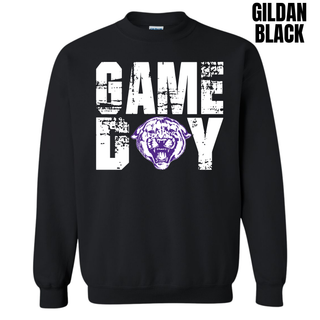 Vintage Distressed Panthers Game Day -ready