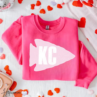 Sweetheart Distressed Blush Graphic Sweatshirt