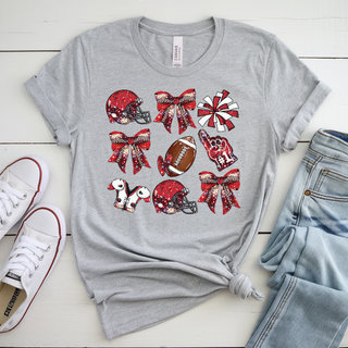 Rossville Dawgs Football Faux Glitter Game Day Icons