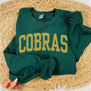 Jackson Heights Cobras Distressed Gold Top