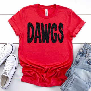 Faux Glitter Dawgs Top