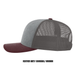 Heather Grey/ Charcoal/ Maroon