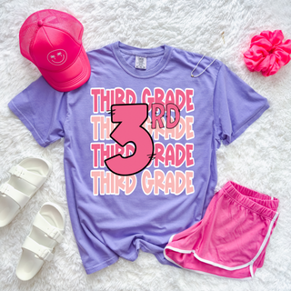 Third Grade Repeater Number Tee