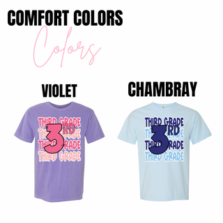 Third Grade Repeater Number Tee