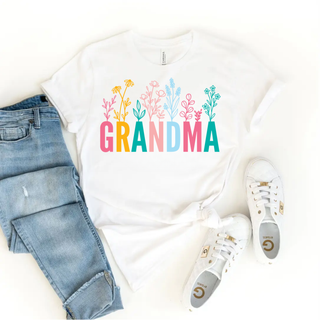 Blooming Grandma Bella Canvas Tee