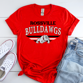 Rossville Bulldogs Legacy Mascot Red Top