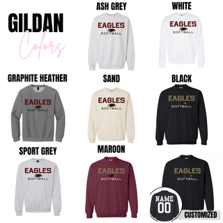 Silver Lake Eagles Softball Classic Mascot Graphic Top