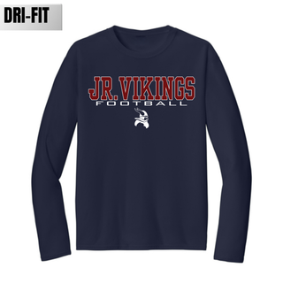 JR. Vikings Football Classic Text Dri Fit