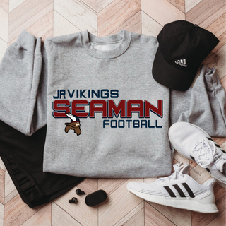 JR. Vikings Seaman Stacked Football Top