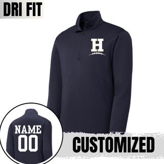 Hayden Wildcats Pocket H Football Dri-Fit Quarter Zip