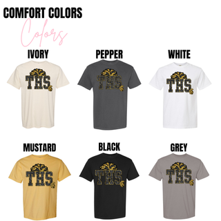 Faux Glitter Topeka High Cheer Top