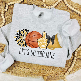 Topeka High Trojans Basketball Cheer Squad Shirt