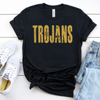 Topeka High Trojans Classic Vintaged Distressed Top