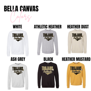 Topeka High Trojans Softball Retro Style Top