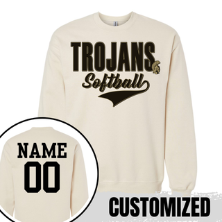 Topeka High Trojans Softball Retro Style Top