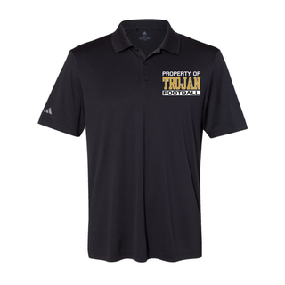 Property of Trojan Football Adidas Performance Polo (Black)
