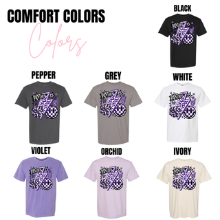 Panthers Leopard Lightning Graphic Top