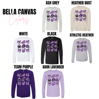Royal Valley Panthers Faux Glitter Football Icons Top