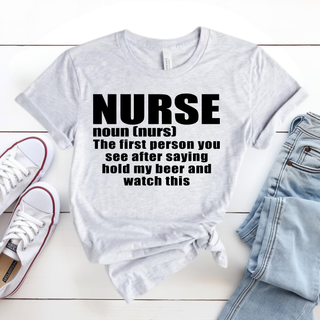 Nurse Noun Humor Graphic Tee