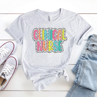 Color Pop Clinical Nurse Graphic Tee