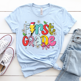 First Grade Teacher Bliss Graphic Tee