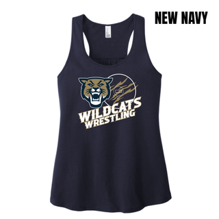 Topeka Wildcats Wrestling Club Claw Mark Logo Women's Racerback Tank
