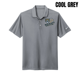 Topeka Wildcats Wrestling Club Claw Mark Logo Dri-FIT Micro Pique Polo in Cool Grey