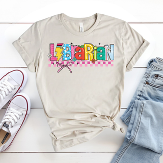 Check Out Librarian Style Graphic Tee