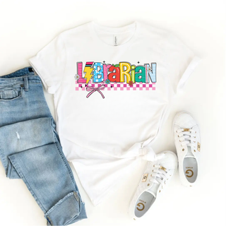 Check Out Librarian Style Graphic Tee