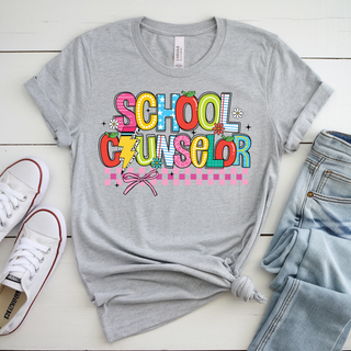 School Counselor Vibes Only Graphic Tee