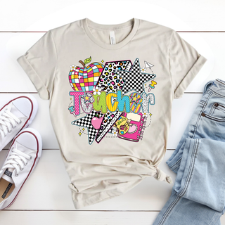 Retro Teacher Mode Graphic Tee