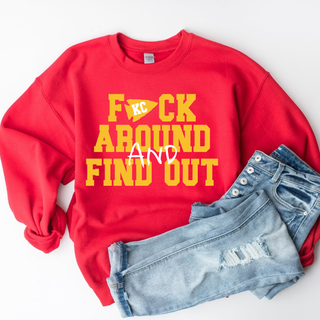 Bold Arrow Graphic Red Top