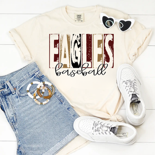 Vintage Eagles Baseball Graphic Top