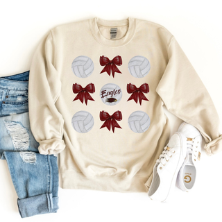 Eagles Volleyball and Bows Top