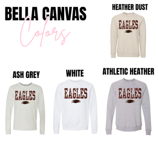 Eagles Distressed White Lace Top