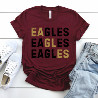Not Your Basic Stacked Eagles Top