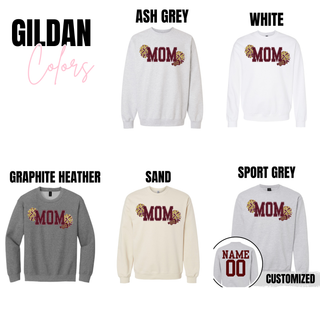 Faux Glitter Cheer Mom Top