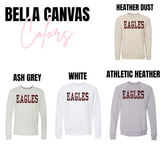 Maroon Distressed Silver Lake Eagles Top