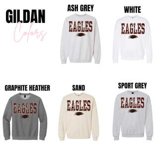 Silver Lake Eagles Distressed Gold Lace Top