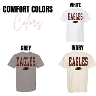 Eagles Bold Gold Lace Letter Top