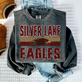 Silver Lake Distressed Eagles Top