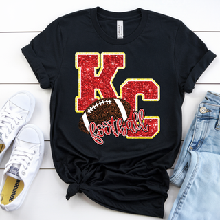 Faux Glitter Game Day Blitz Top