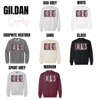 Girly Doodle Eagles Maroon Font Top