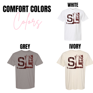 Distressed Two Tone SL Top