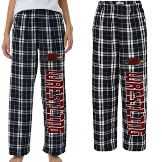 Silver Lake Eagles Wrestling Flannel Pants Black/ White