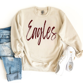 SFB Original Maroon Distressed Eagles Top